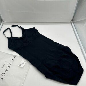 Revenge X Body Women's Adjustable Solid Shaping Bodysuit Black New Small